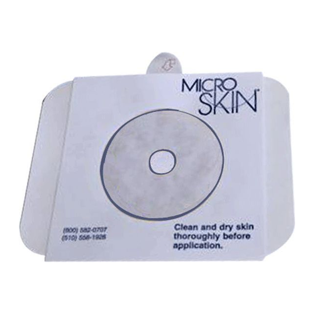 Cymed MicroSkin two-piece ostomy barrier with thick MicroDerm Plus washer; exact SRT78000 family image. Opening size varies by selection.
