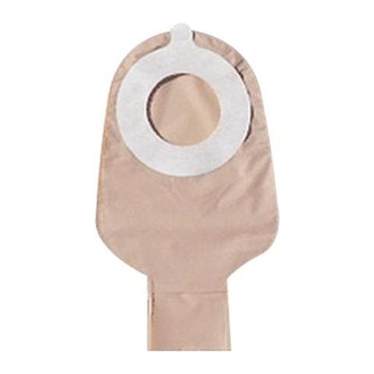 Cymed two-piece nine-inch drainable ostomy pouch.