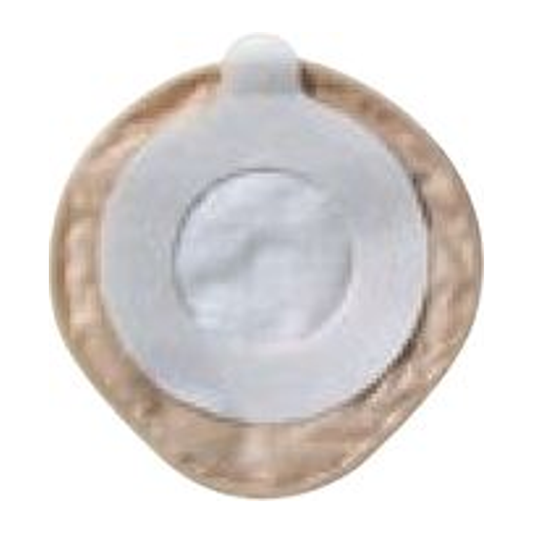 Cymed two-piece opaque stoma cap with absorbent liner and charcoal filter.