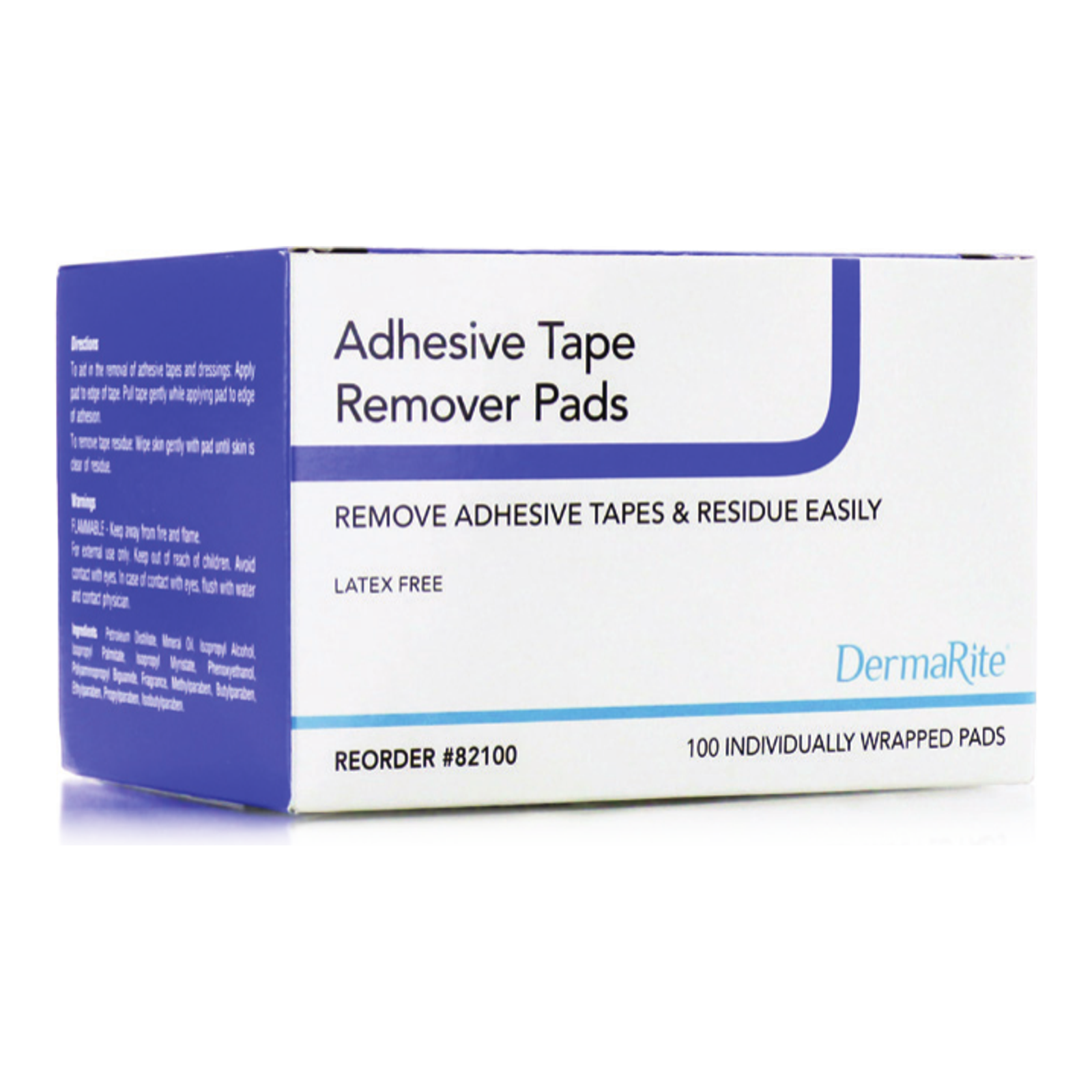DermaRite Adhesive Tape Remover Pads box of 100