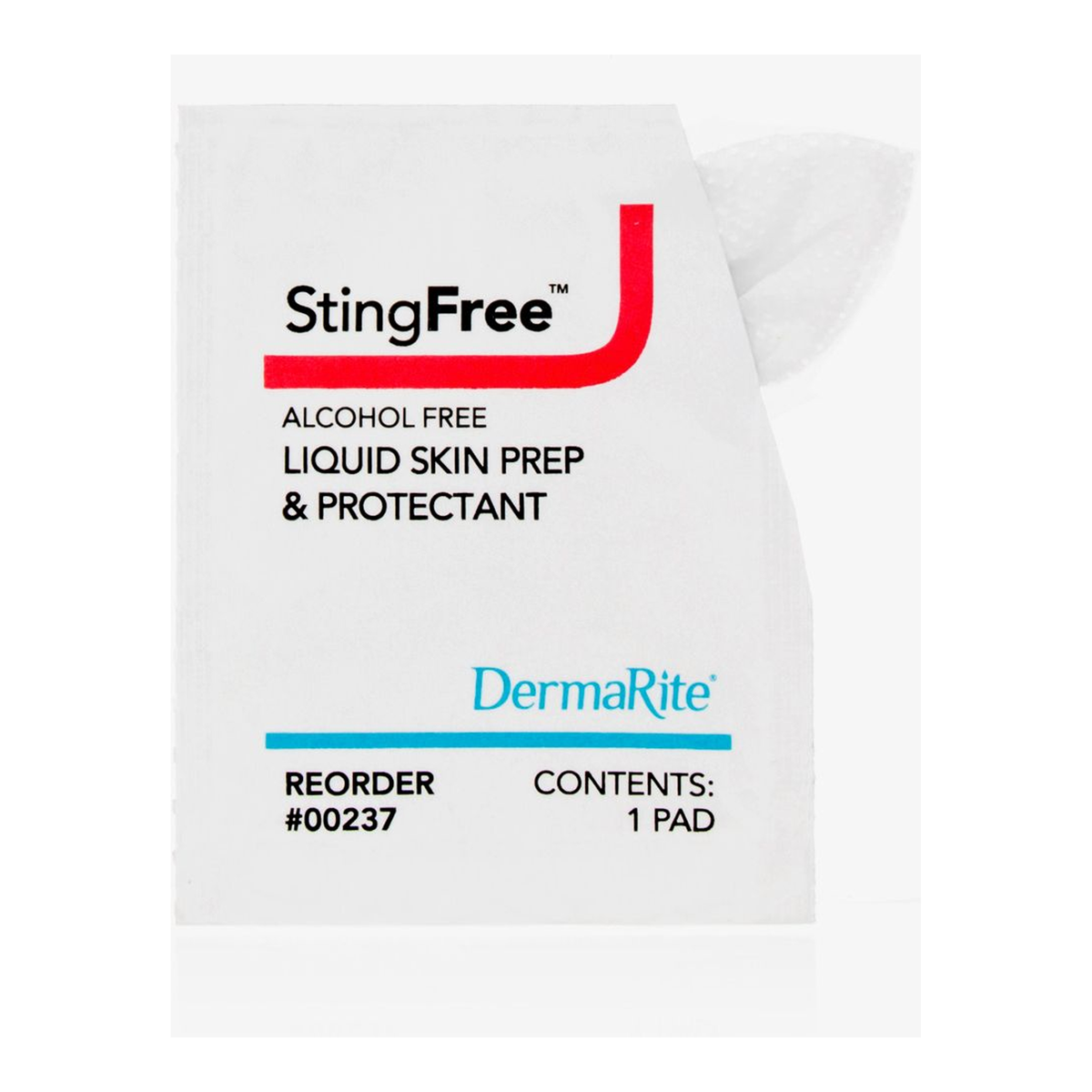 DermaRite StingFree individually wrapped skin prep pad