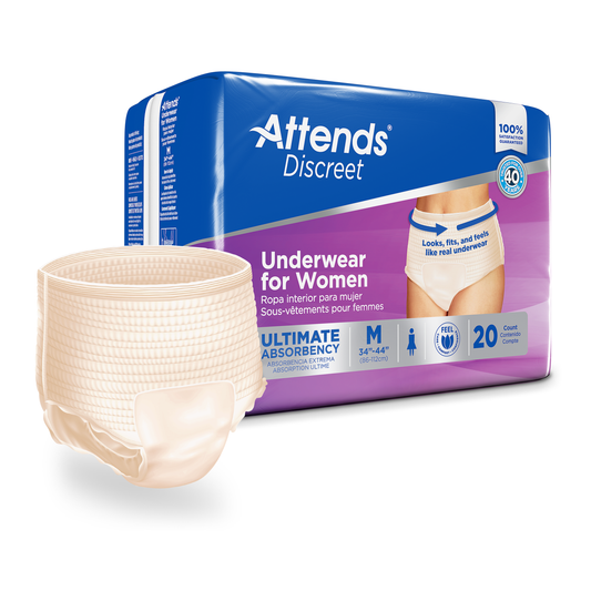 Attends Women's Discreet Underwear on a white background