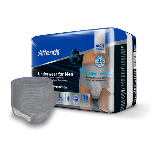 Attends Men's Discreet Underwear on a white background