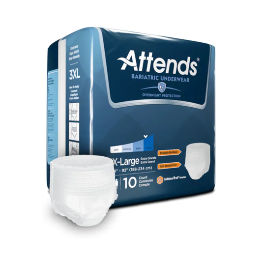 Attends Attends Bariatric Overnight Underwear (DPCAU50, DPCAU60) on a white background