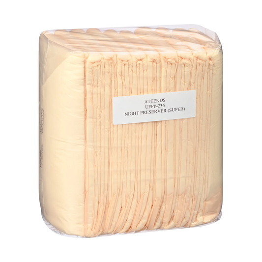 Attends Attends Care Night Preserver Underpads (DPCUFPP236, DPCUFPP300) on a white background