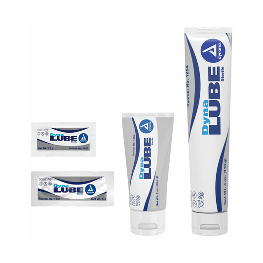 Dynarex Dynarex DynaLube Sterile Lubricating Jelly (DX1250, DX1250-BX) on a white background