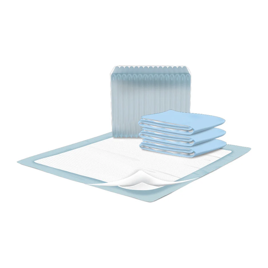 DRYLOCK TECHNOLOGIES Presto Light Disposable Underpads With OdorSecure® (DYLUPP19020, DYLUPP19030) on a white background