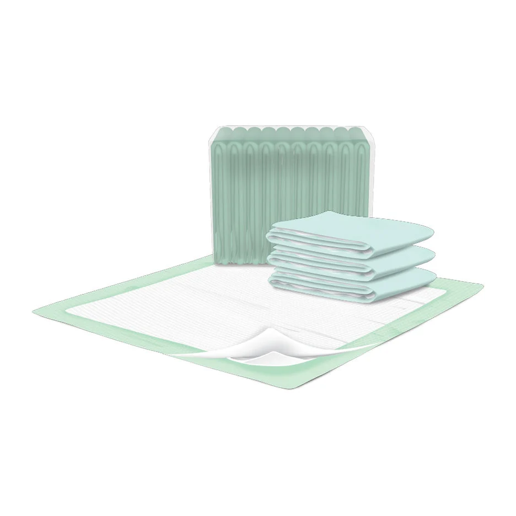 DRYLOCK TECHNOLOGIES Presto Moderate Disposable Underpads With OdorSecure® (DYLUPP29020, DYLUPP29030) on a white background