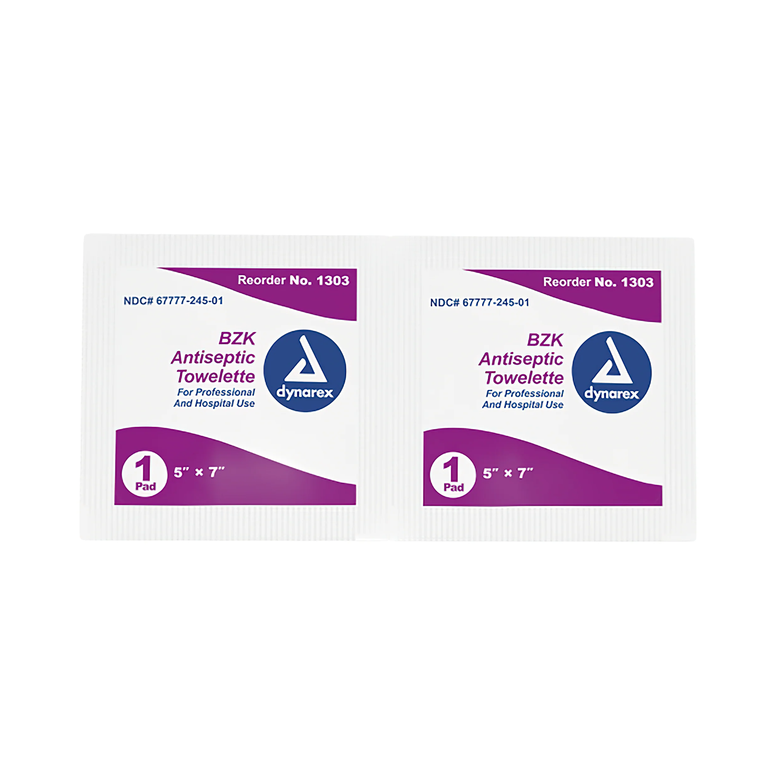 Dynarex Dynarex BZK Antiseptic Towelettes (DYX1303) on a white background