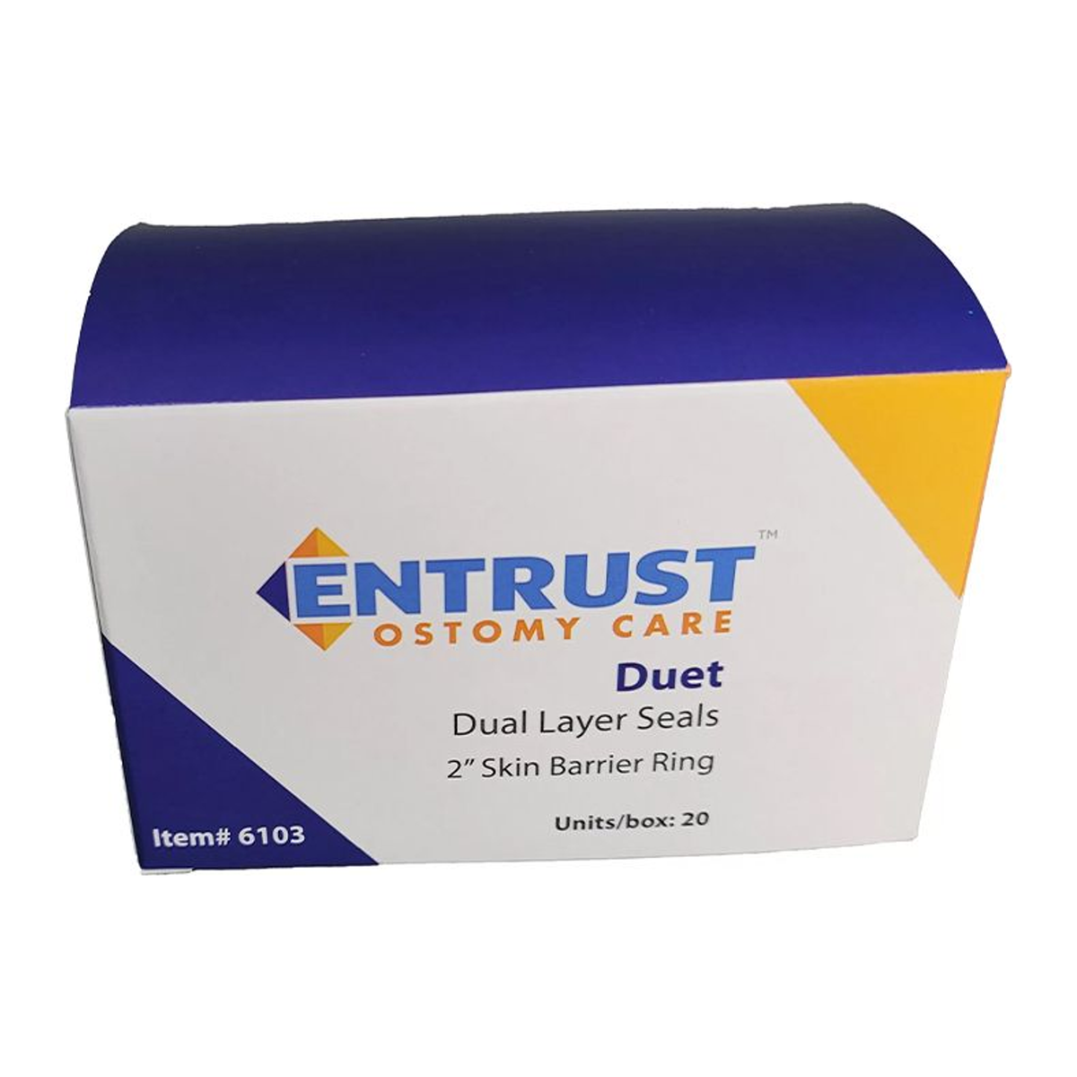 Fortis Entrust Duet 2-inch dual-sided skin barrier seals, FTS6103, box of 20.