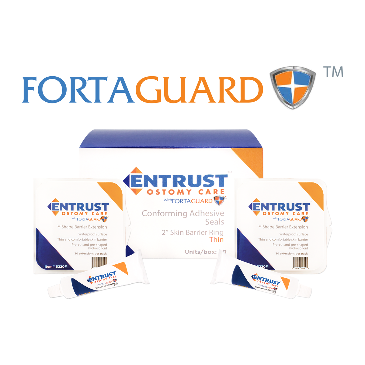 Fortis Entrust FortaGuard skin barrier ring product family; exact configuration selected by SKU.