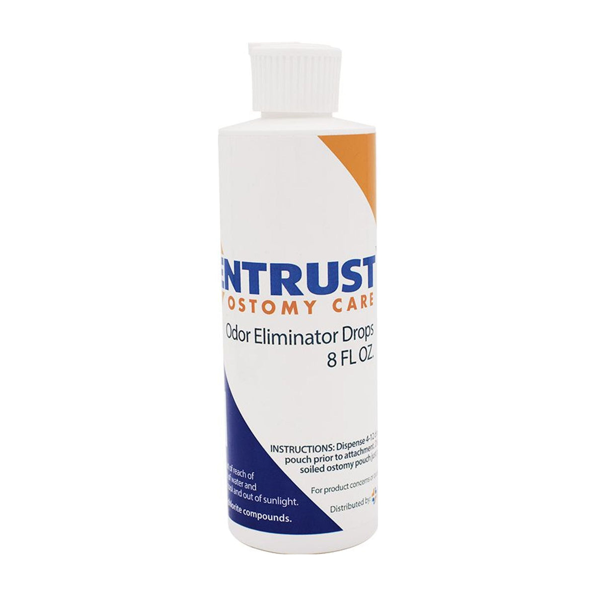 Fortis Entrust clear ostomy odor eliminator drops 8 oz bottle