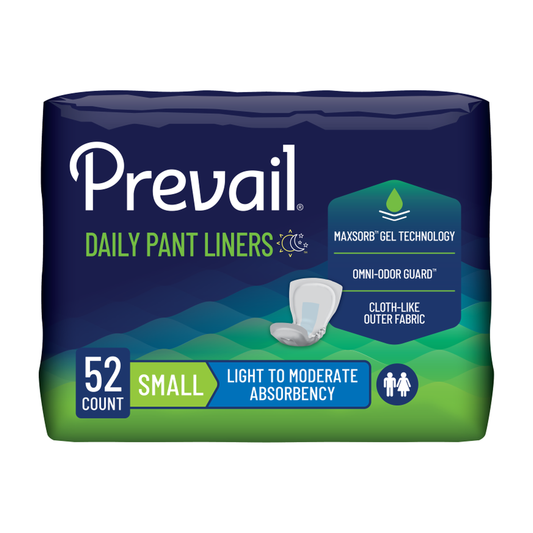 First Quality Prevail Unisex Daily Pant Liners (FQPPL1001, FQPPL1131) on a white background