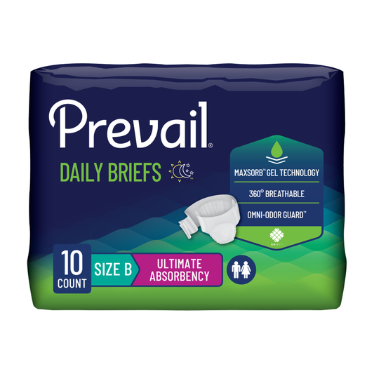 First Quality Prevail Bariatric Size Briefs - Ultimate Absorbency (FQPPV017, FQPPV094) on a white background
