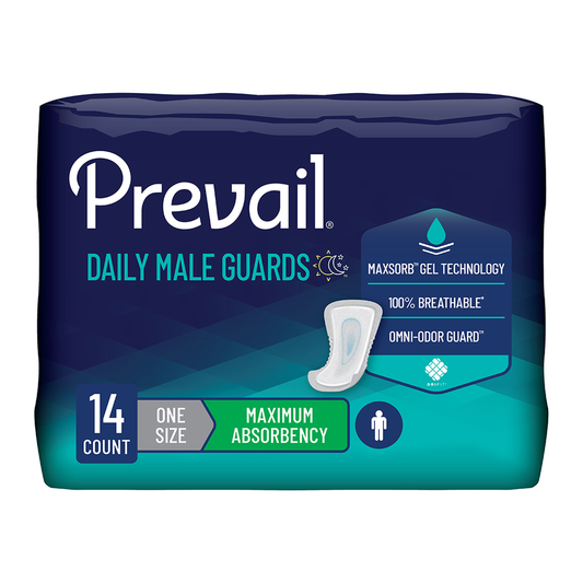 First Quality Prevail Male Guards - Maximum Absorbency (FQPPV811) on a white background
