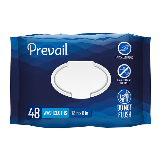 First Quality Prevail Wipes - White - 12" x 8" (FQPWW720) on a white background