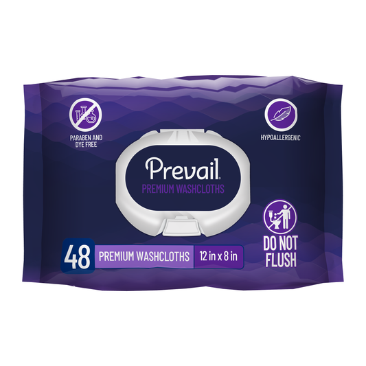First Quality Prevail Premium Quilted Wipes - White - 12" x 8" (FQPWW910) on a white background