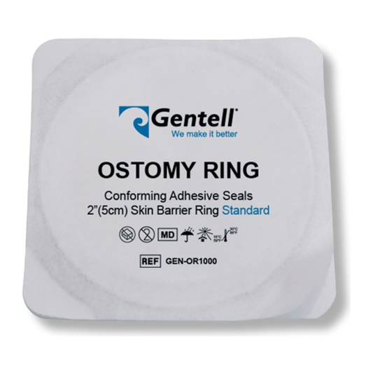 Gentell 2 inch Ostomy Ring family package, model GEN-OR1000 shown.