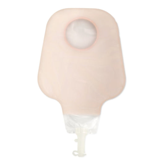 Hollister New Image Two-Piece High Output Drainable Ostomy Pouch – Soft Tap. Exact HLL18012 front view on white.