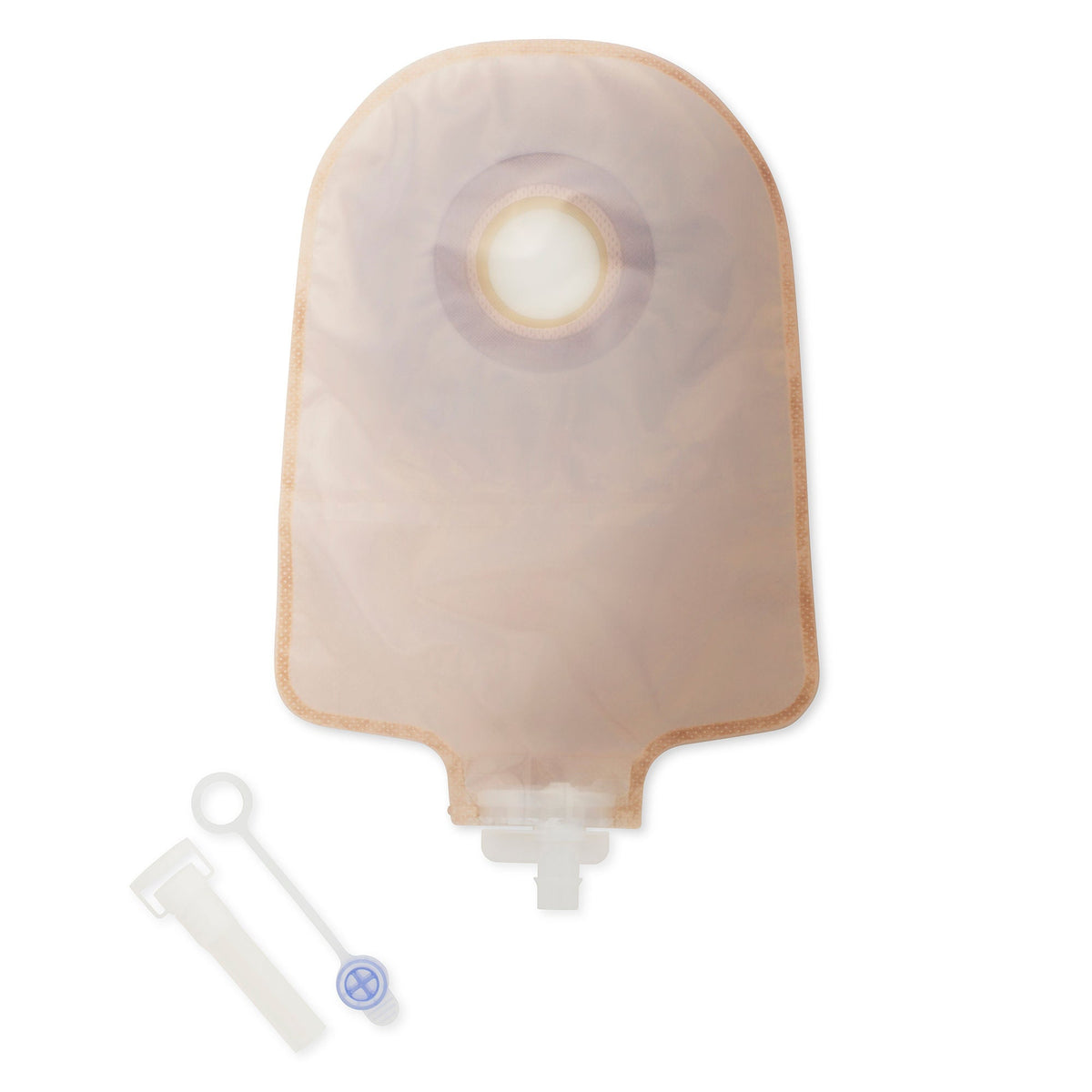 Hollister Premier Flat Flextend One-Piece Urostomy Pouch – Transparent Pre-Cut. Exact Hollister 8463 product image on white.