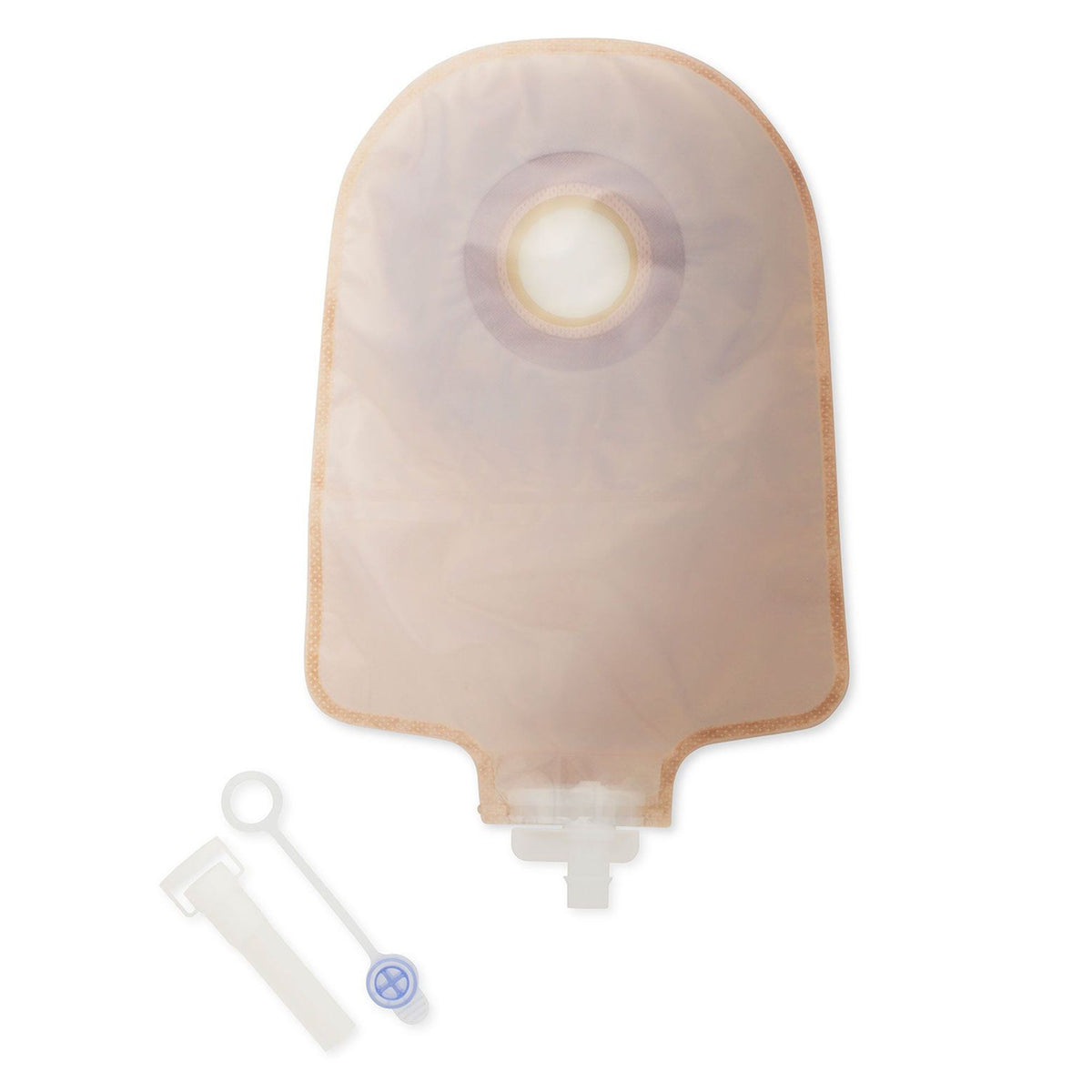 Hollister Premier Flat Flextend One-Piece Urostomy Pouch – Transparent Pre-Cut. Exact Hollister 8468 product image on white.