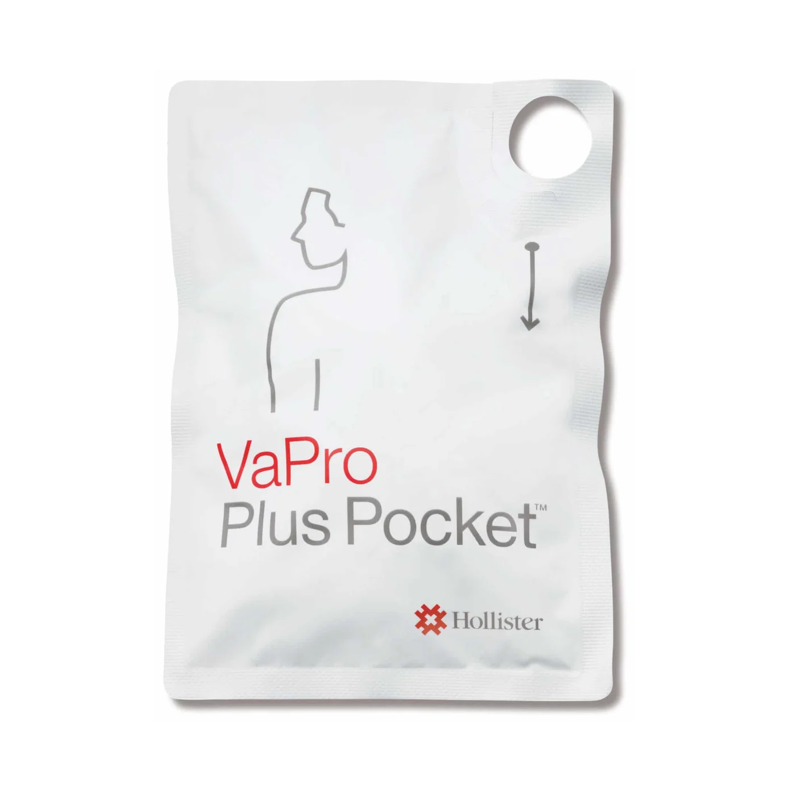 Hollister VaPro Plus Pocket Intermittent Catheter - Female (HO71082-30, HO71082-30-BX) on a white background