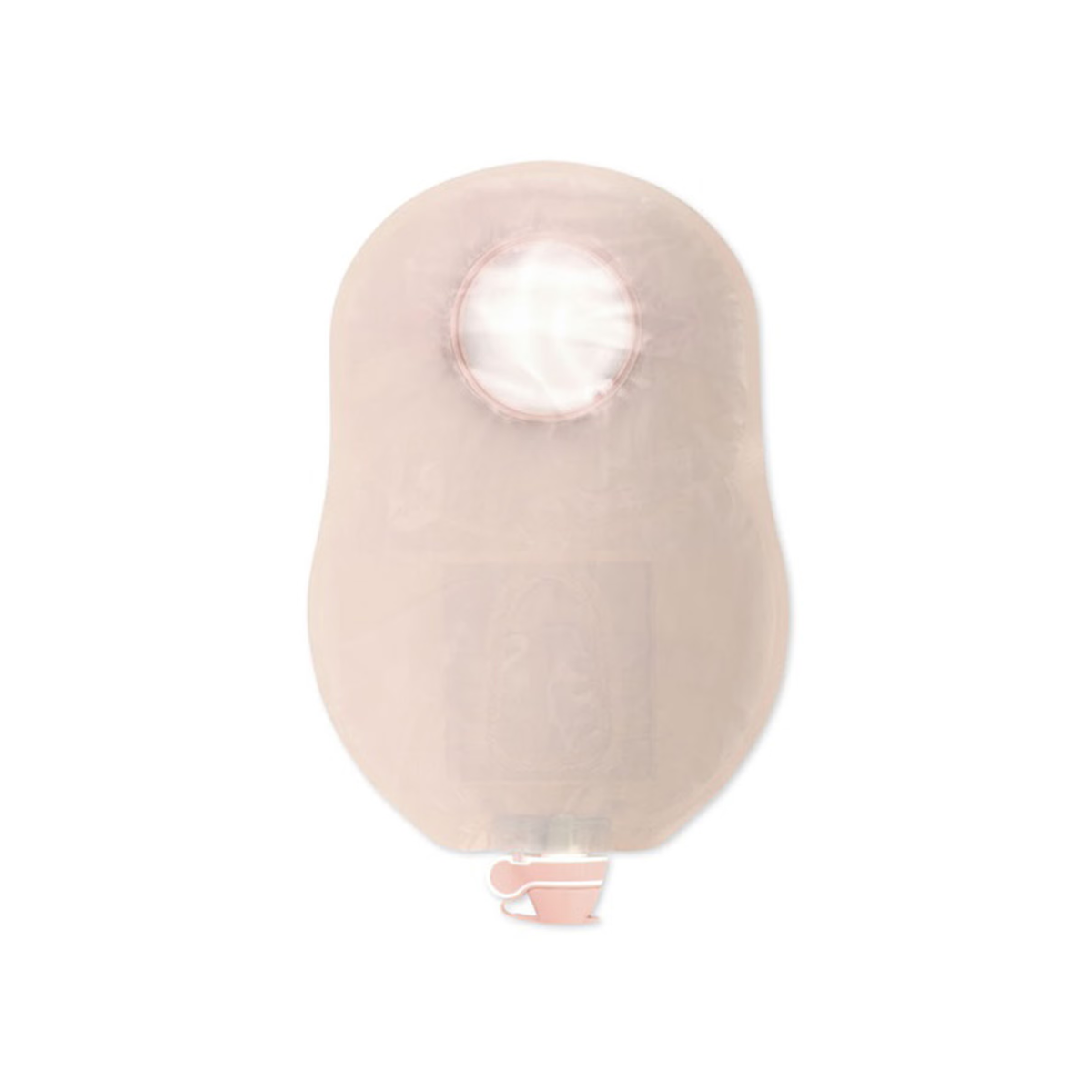 Hollister New Image Original Design two-piece urostomy pouch, Ultra-Clear item 18422, front view