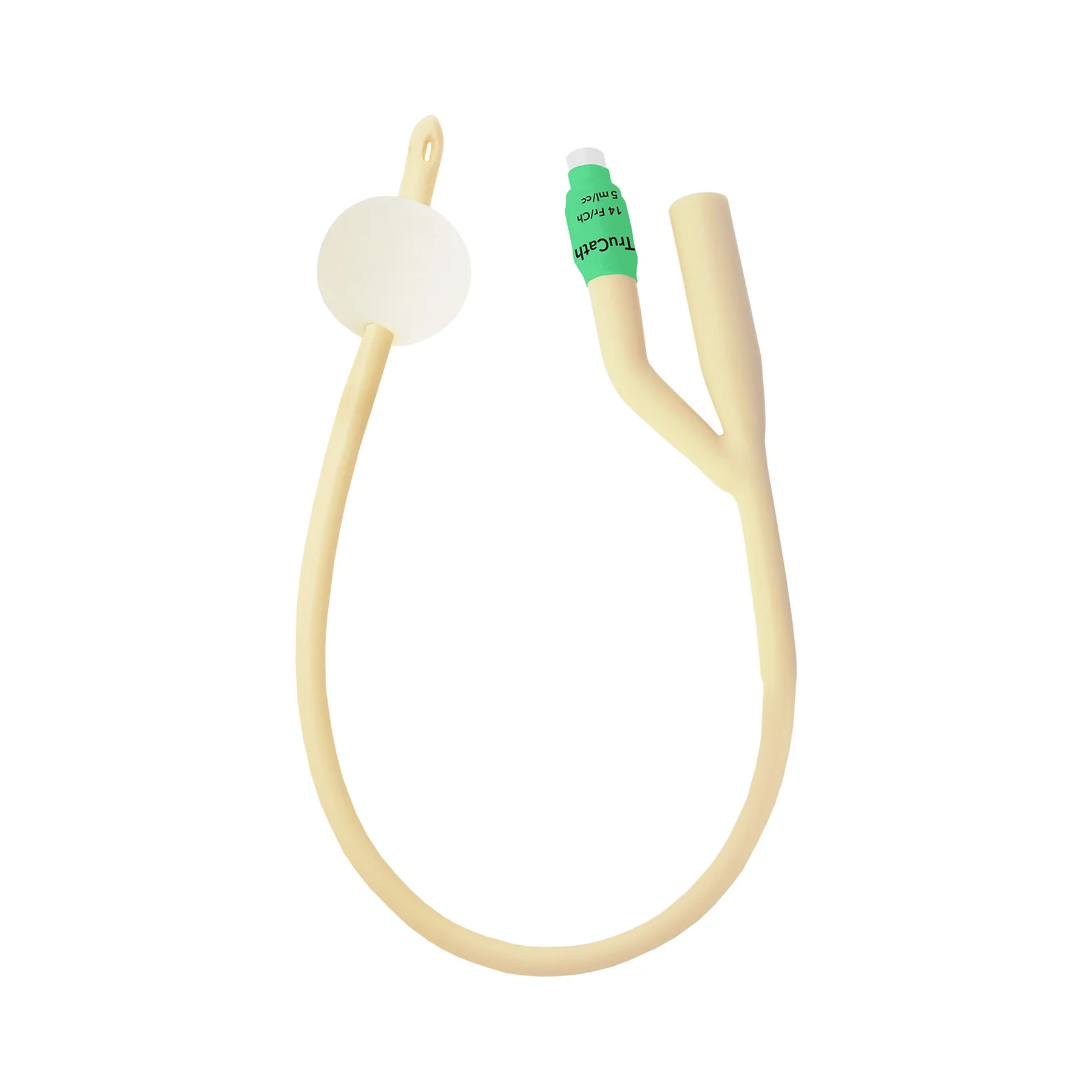 HR HealthCare TruCath® Silicone-Elastomer Coated Latex Foley Catheters, Straight Tip (HRPLS1210, HRPLS1410) on a white background
