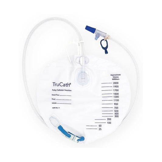 HR HealthCare TruCath® 2000 ml Night Drainage Bags (HRPN2000) on a white background