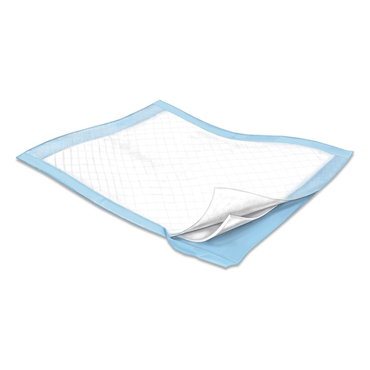 Kendall Covidien Simplicity Basic 23 x 24 inch disposable underpad (KN7134) on a white background