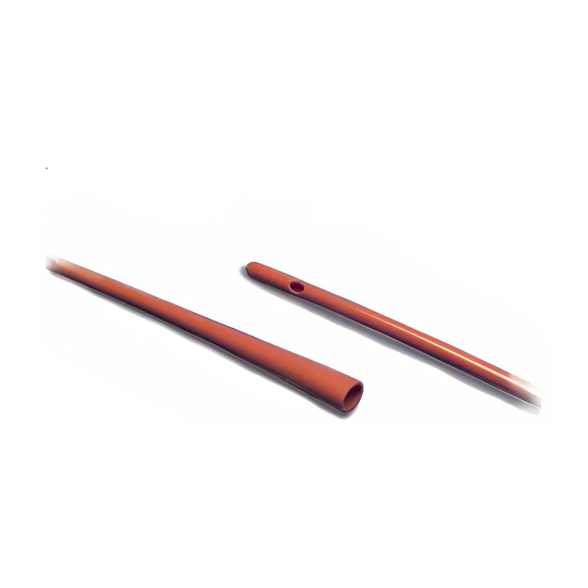 Bard Medical Kendall Dover Rob-Nel Red Rubber PVC Catheter (KN8888492017, KN8888492017-BX) on a white background