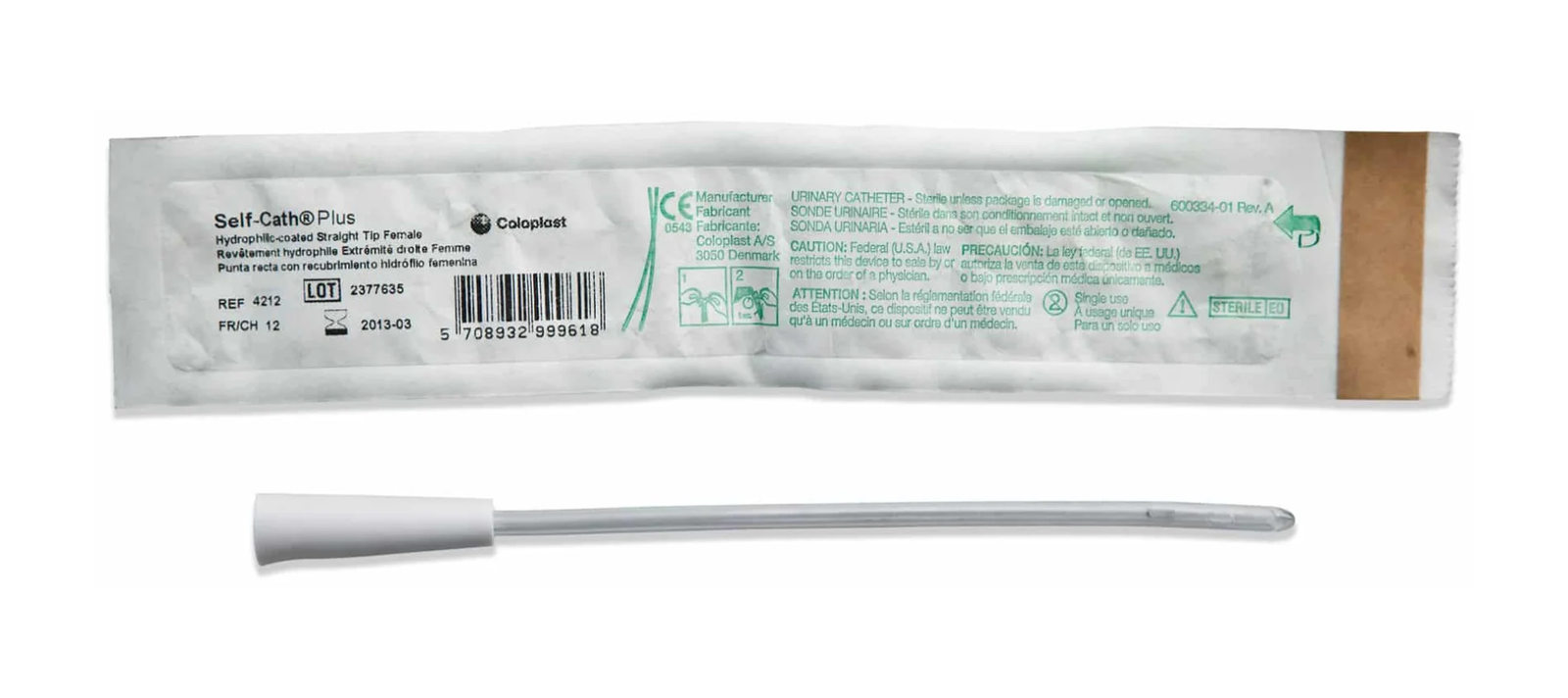 Coloplast Coloplast Self-Cath Plus Intermittent Catheter - Female (MN4210, MN4210-BX) on a white background