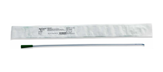 Coloplast Coloplast Self Cath Plus Tapered Coude Tip Intermittent Catheter - Male (MN4608, MN4608-BX) on a white background