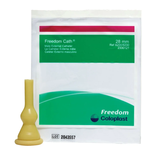 Coloplast Coloplast Freedom Cath External Condom Catheter-Standard Length (MN8000, MN8000-BX) on a white background