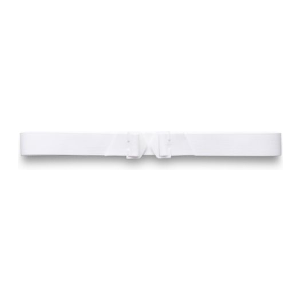 Nu-Hope white elastic ostomy appliance belt, model 2610, 1.5 inches wide with plastic buckles