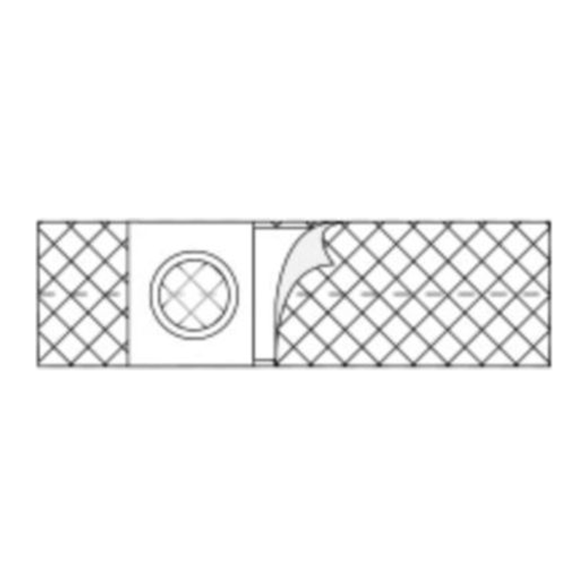 Nu-Hope Nu-Comfort white Flat Panel ostomy and hernia support belt family drawing