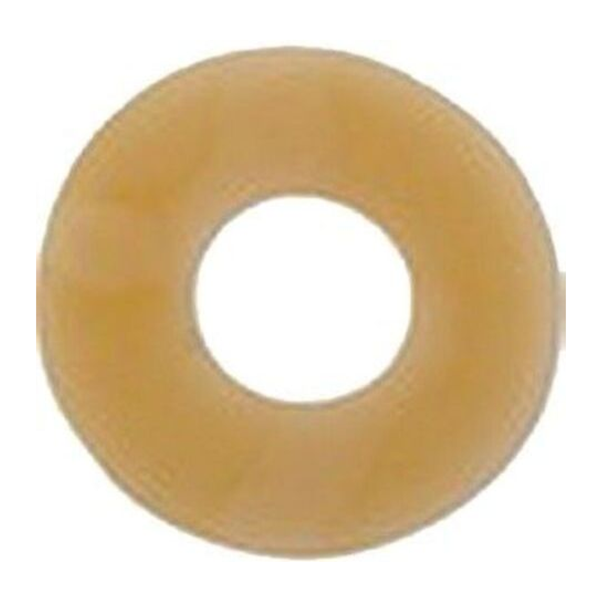 Nu-Hope standard round ostomy barrier disc, model 4100, 1.25 inch opening and 4 inch outside diameter