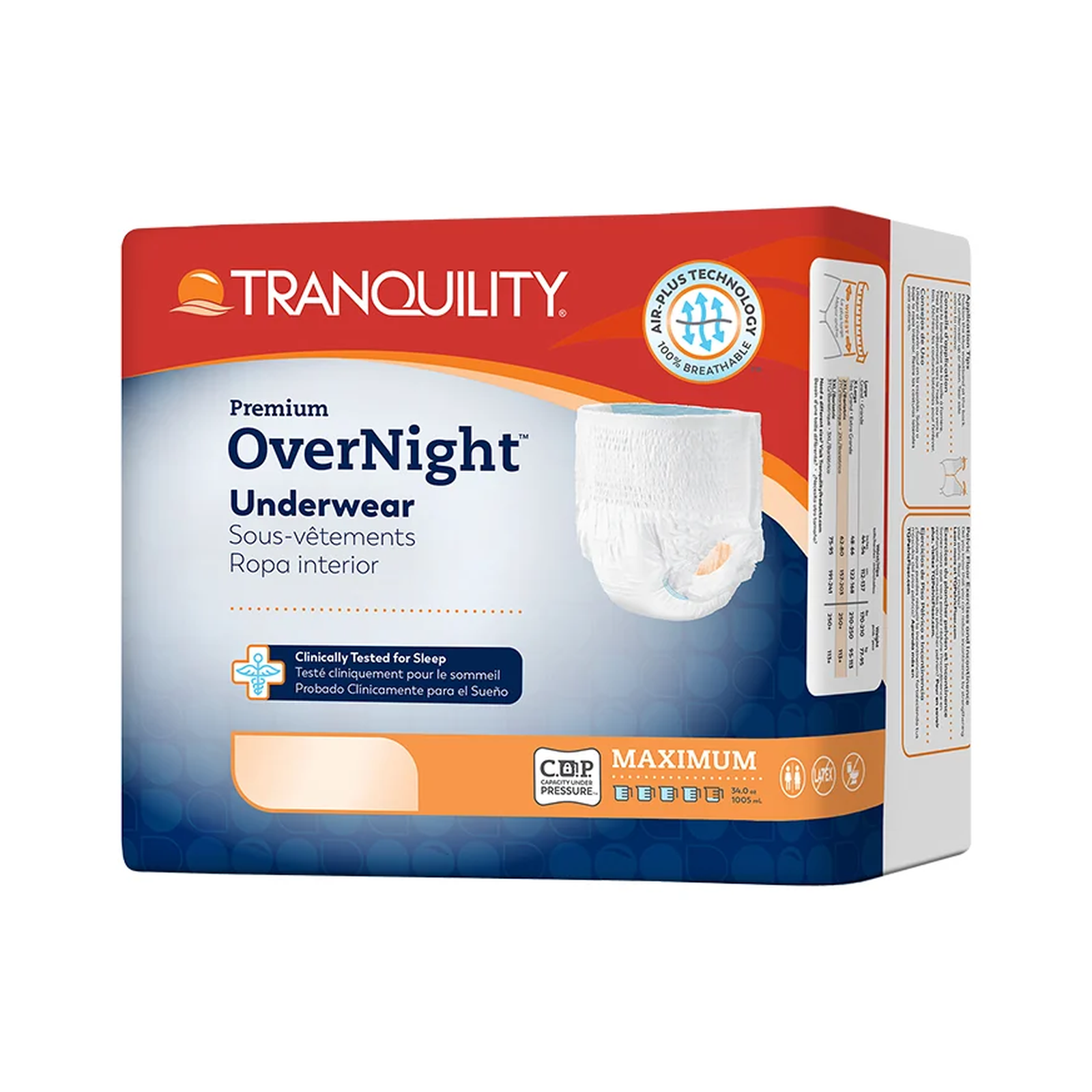 Tranquility Tranquility Premium OverNight Underwear - Maximum (PBE2113, PBE2114) on a white background