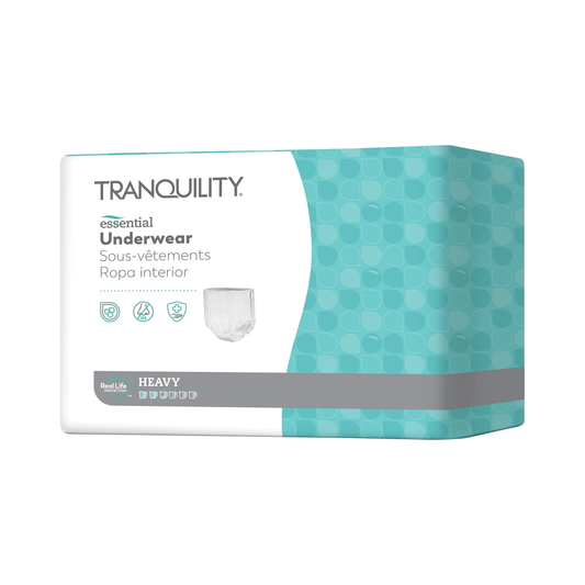 Tranquility Tranquility Essential Disposable Pull On Underwear - Heavy Incontinence (PBE2604, PBE2605) on a white background