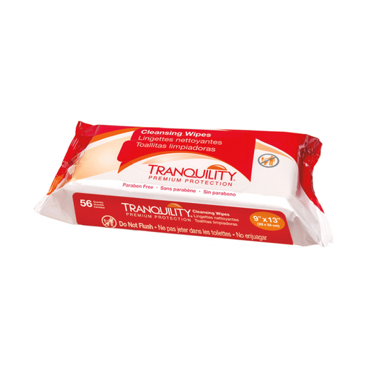 Tranquility Tranquility Premium Disposable Cleansing Wet Wipes (PBE3101) on a white background