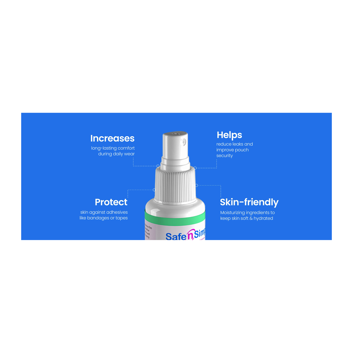 Safe-n-Simple No-Sting Skin Barrier Spray benefits