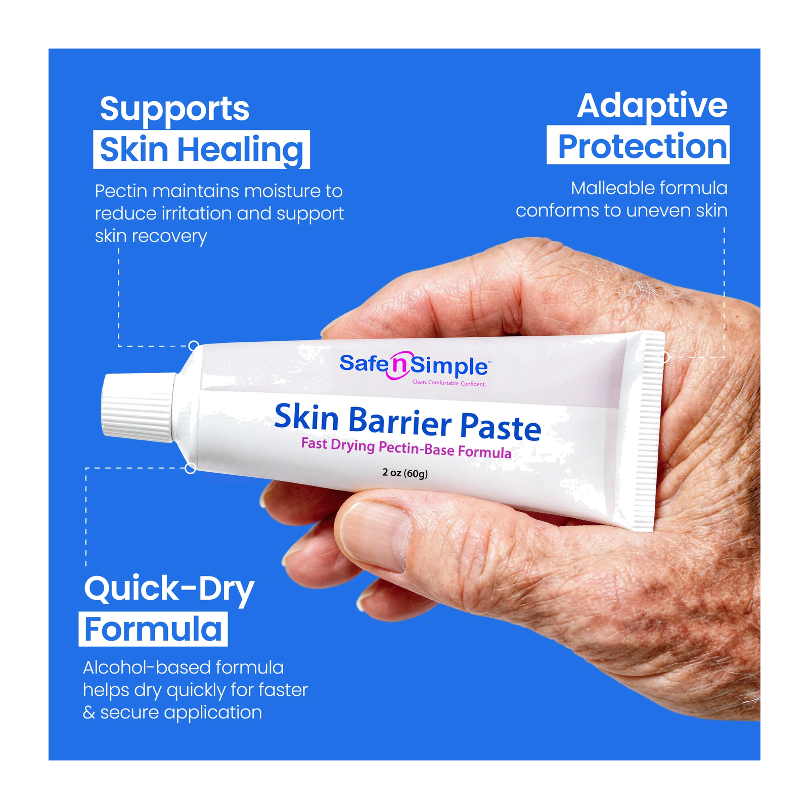 Safe-n-Simple Fast Drying Skin Barrier Paste benefits