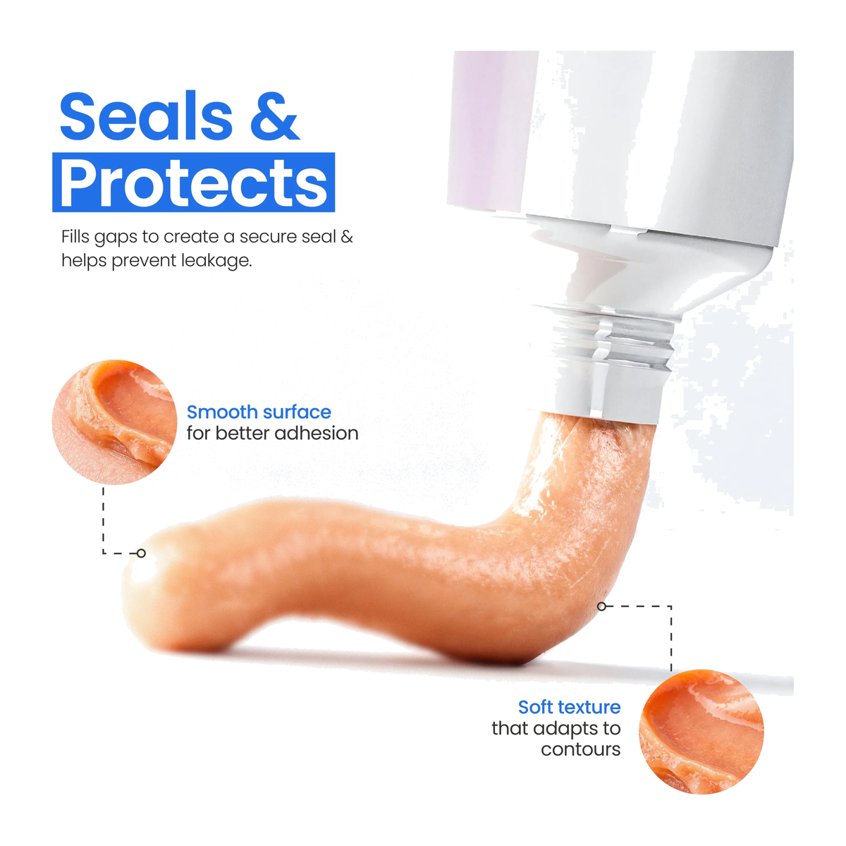 Safe-n-Simple Skin Barrier Paste sealing and contour-filling detail