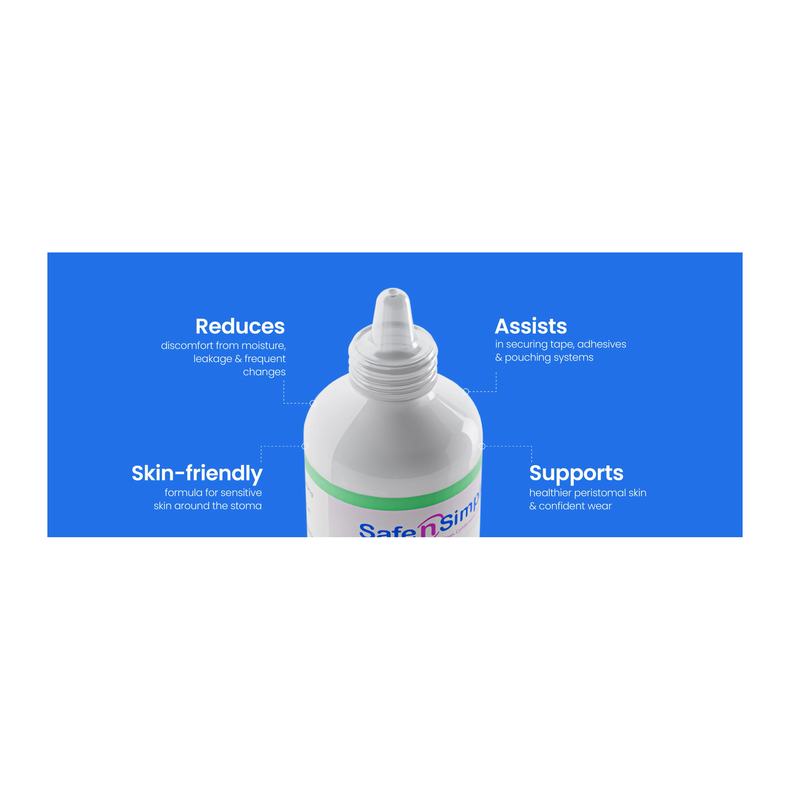 Safe-n-Simple Skin Barrier Powder skin and pouching benefits