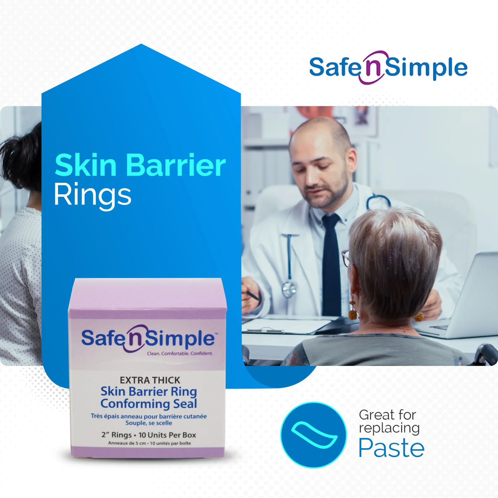 Safe-n-Simple skin barrier rings as an alternative to ostomy paste