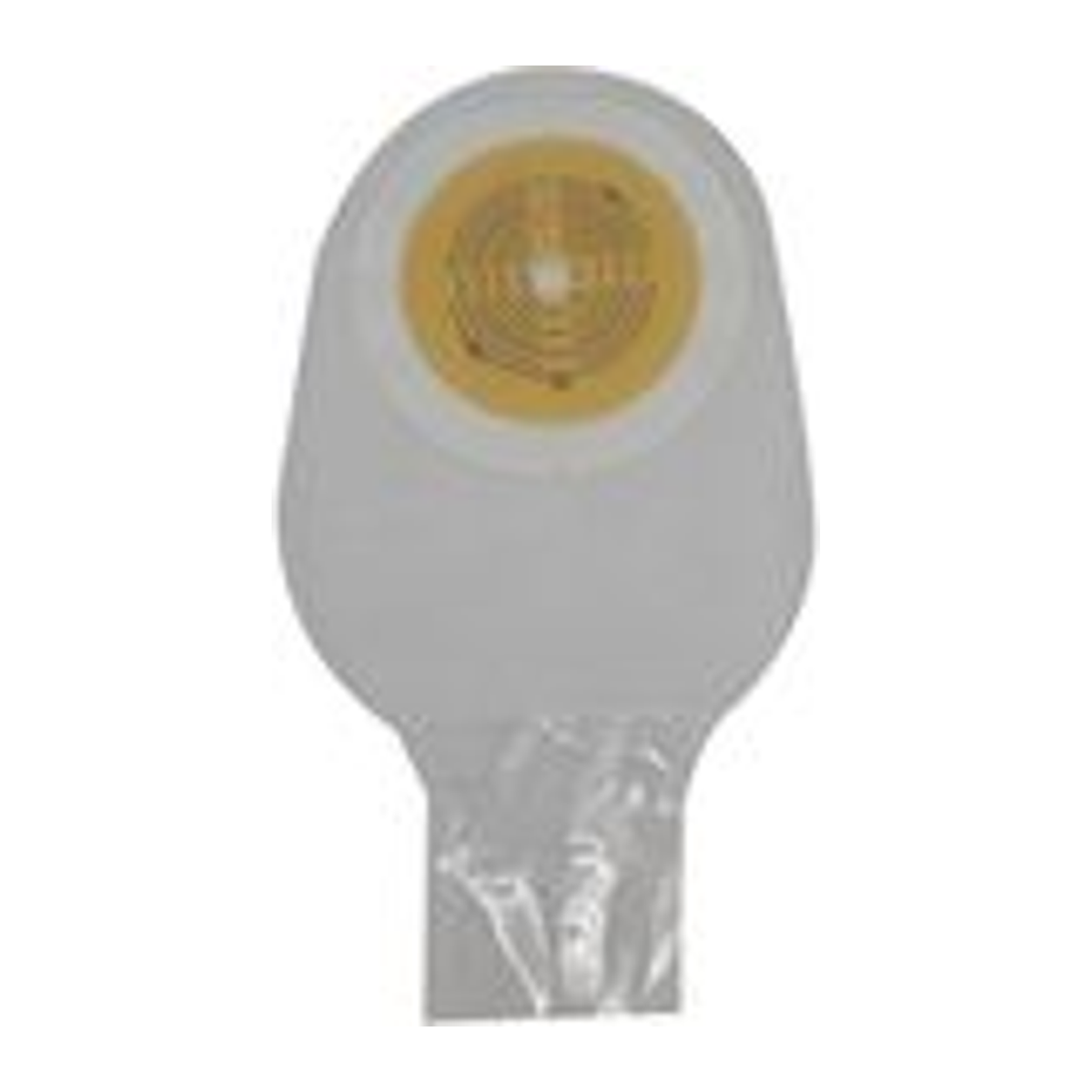 Safe-n-Simple SNS7000002 transparent 12-inch one-piece drainable ostomy pouch with cut-to-fit standard-wear barrier and Velcro closure.
