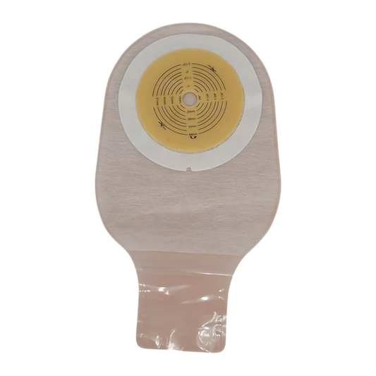 Safe-n-Simple SNS7612008 beige one-piece extended-wear flat drainable pouch.