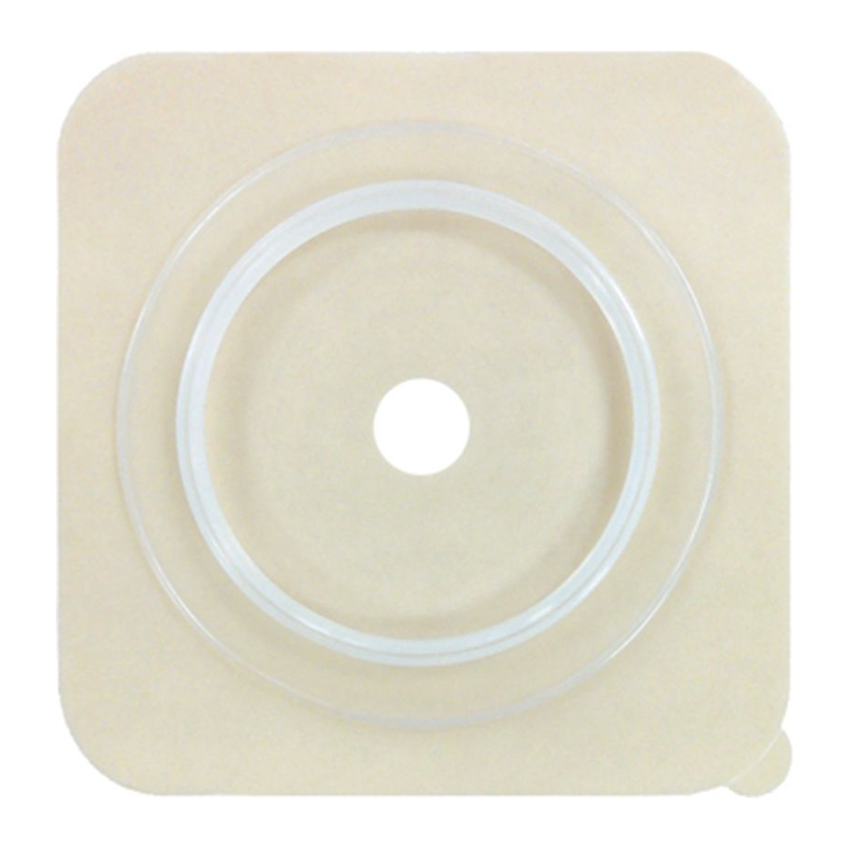 Safe-n-Simple Securi-T flat extended-wear solid hydrocolloid wafer, 45 mm 1-3/4 inch flange, representative front view for SKU SNS7814134 on white