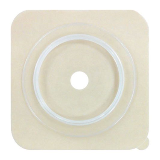 Safe-n-Simple Securi-T flat extended-wear solid hydrocolloid wafer, 45 mm 1-3/4 inch flange, representative front view for SKU SNS7814134 on white
