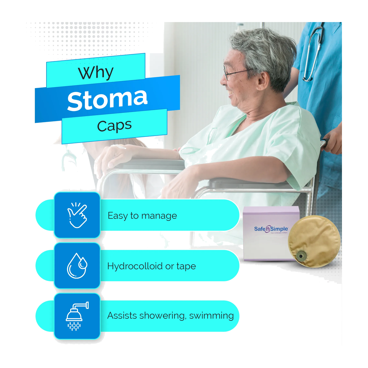 Safe-n-Simple Stoma Caps key benefits